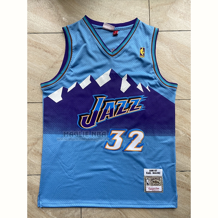 Maglia
 Karl Malone NO 32 Utah Jazz Mitchell & Ness 1996-97 Blu
